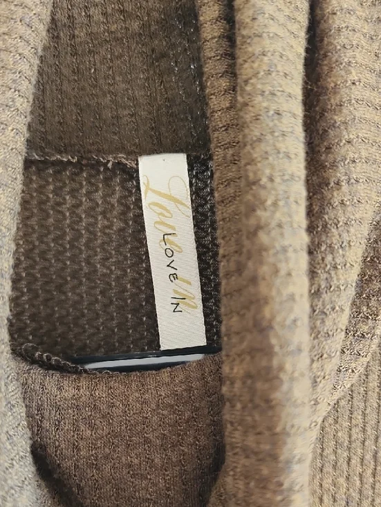 Mendocino Olive Sleeveless Cowl Neck Tunic Womens L - Picture 3 of 7